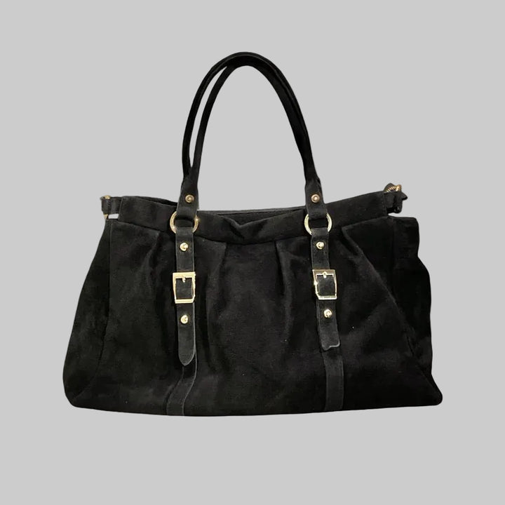 Louisa Lee Lydia suede leather handbag