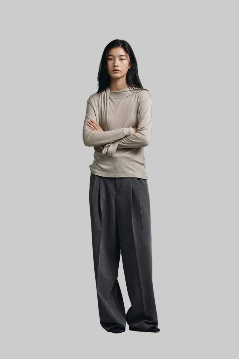 Clever Alice Scarf Tencel Tee