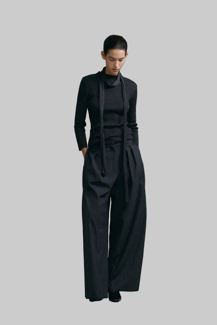 Clever Alice Curved Wide Stripe Pants