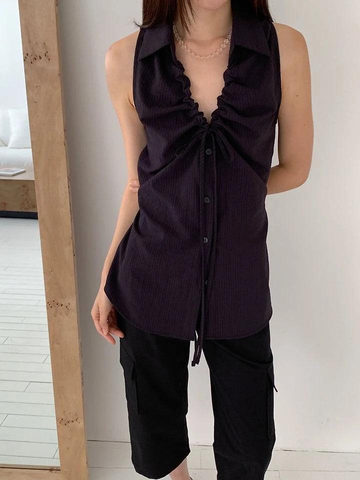 Clever Alice Tunnel Sleeveless Blouse