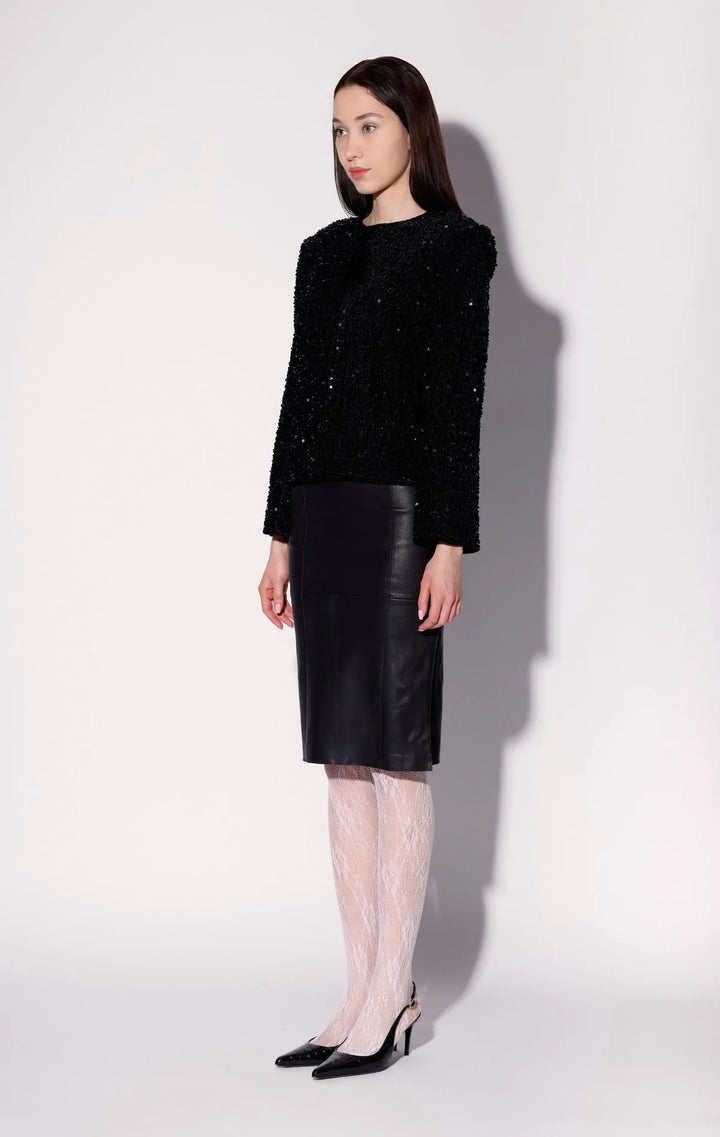 Walter Baker Janelle Jacket, Black Sequin