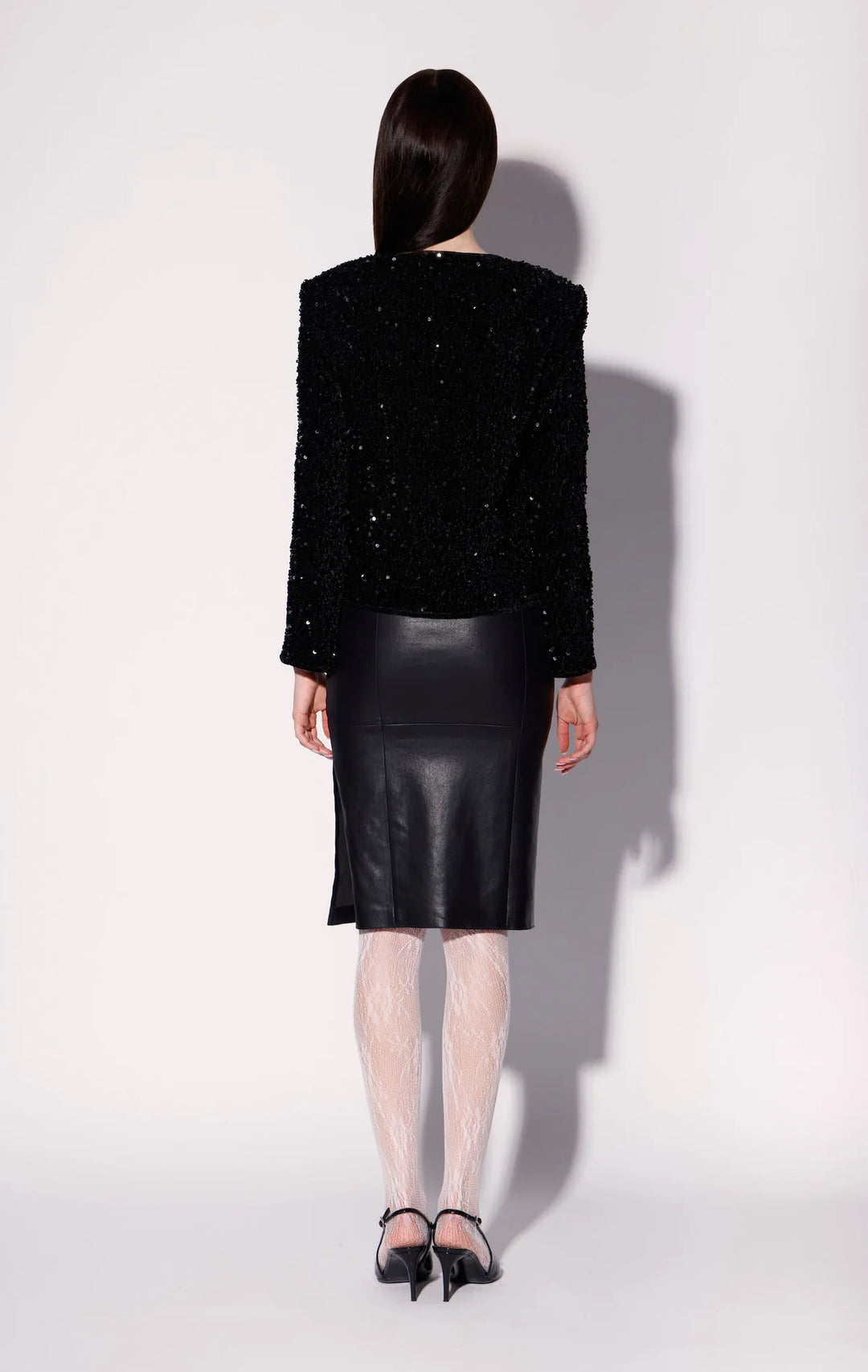 Walter Baker Janelle Jacket, Black Sequin