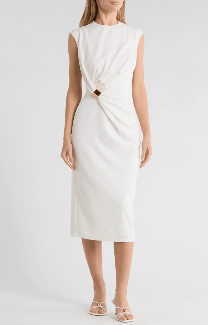 Area Stars Charmi Cap Sleeve Midi Dress - clever alice