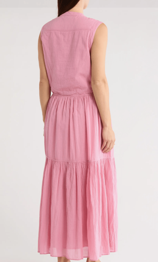 Area Stars Pia Pintuck Cotton Maxi Dress - clever alice