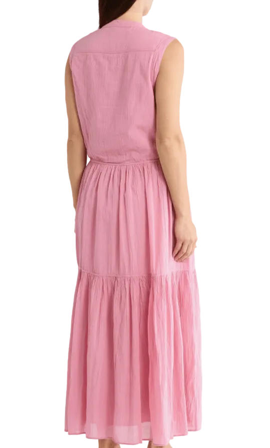 Area Stars Pia Pintuck Cotton Maxi Dress - clever alice
