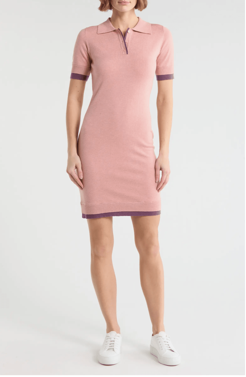 Area Stars Trim Polo Dress - clever alice
