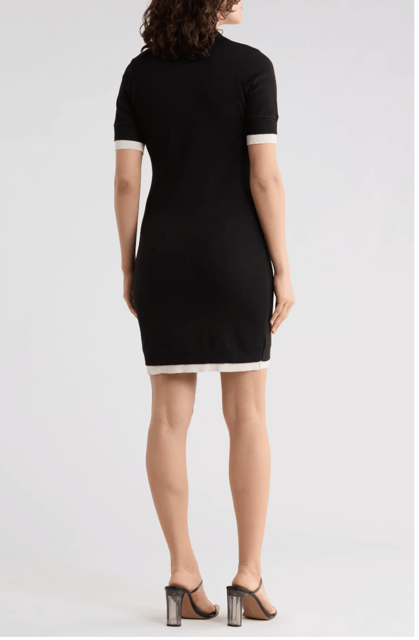 Area Stars Trim Polo Dress - clever alice