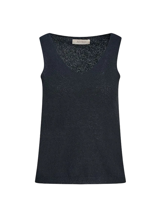 Astrid Amelia Tank (Black) - clever alice