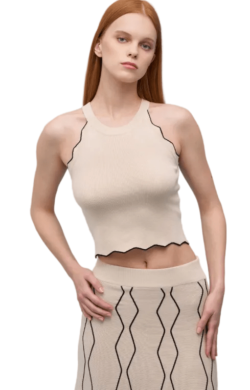 Astrid Azzura Top in Cream - clever alice