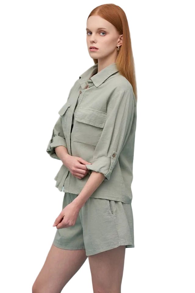 Astrid Beach Boyfriend (Khaki) - clever alice