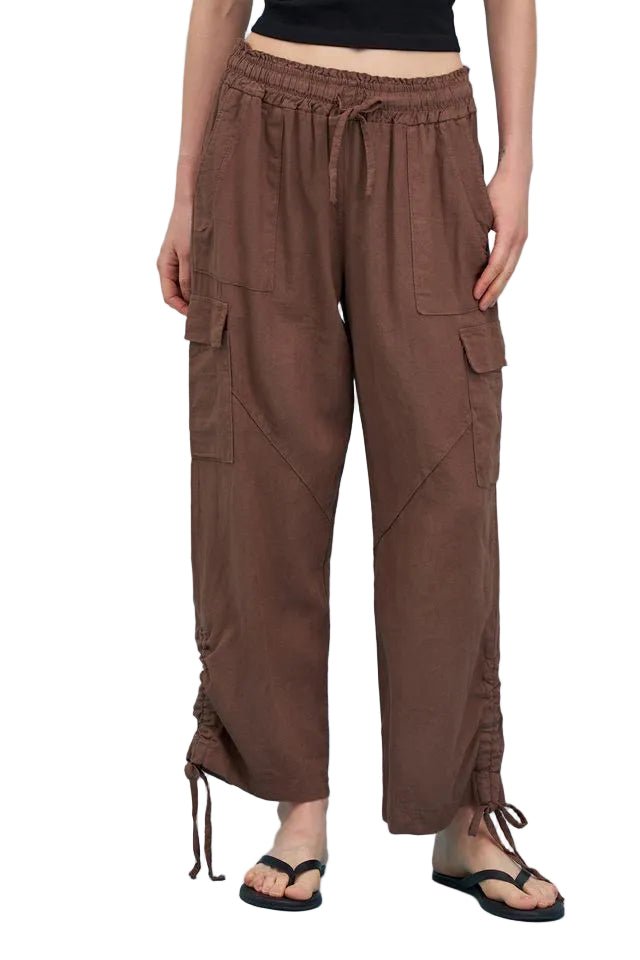 Astrid Beach Roll Up Pant (Navy) - clever alice