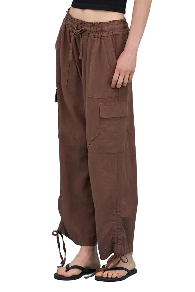 Astrid Beach Roll Up Pant (Navy) - clever alice