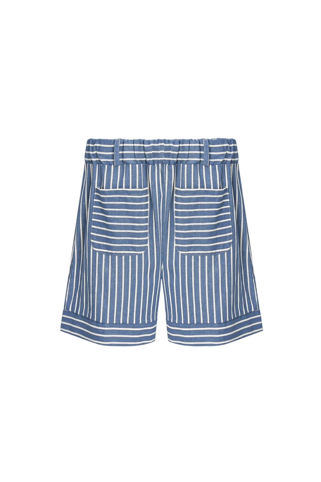 Astrid Brianna Short in Blue Stripe - clever alice