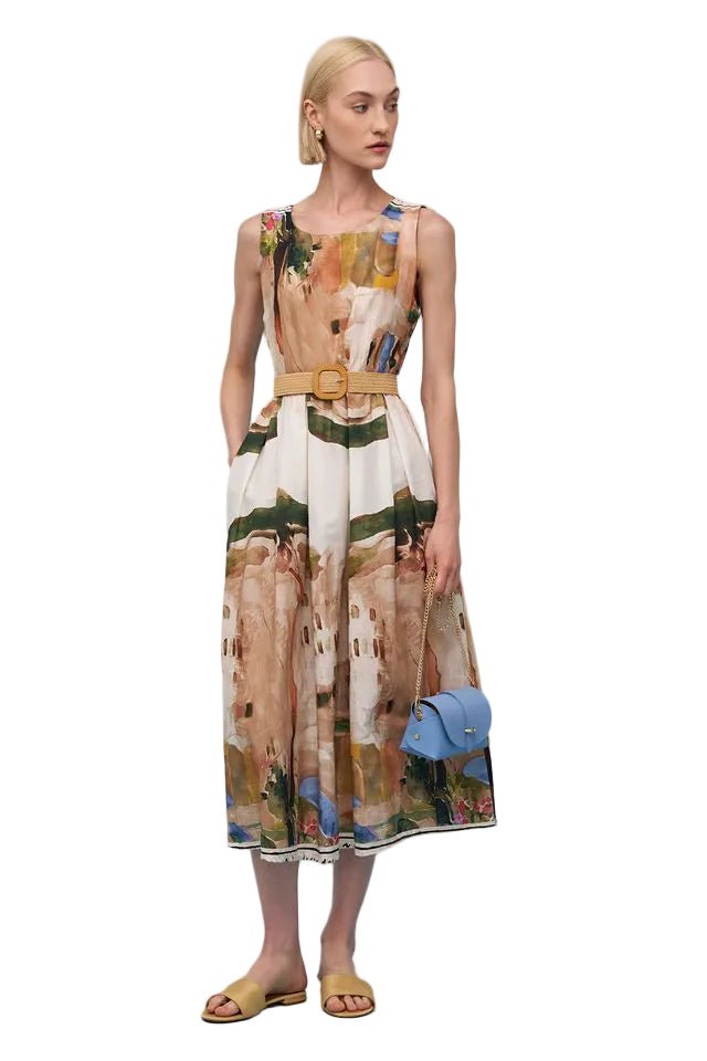 Astrid Ferragamo Dress (Navy) - clever alice