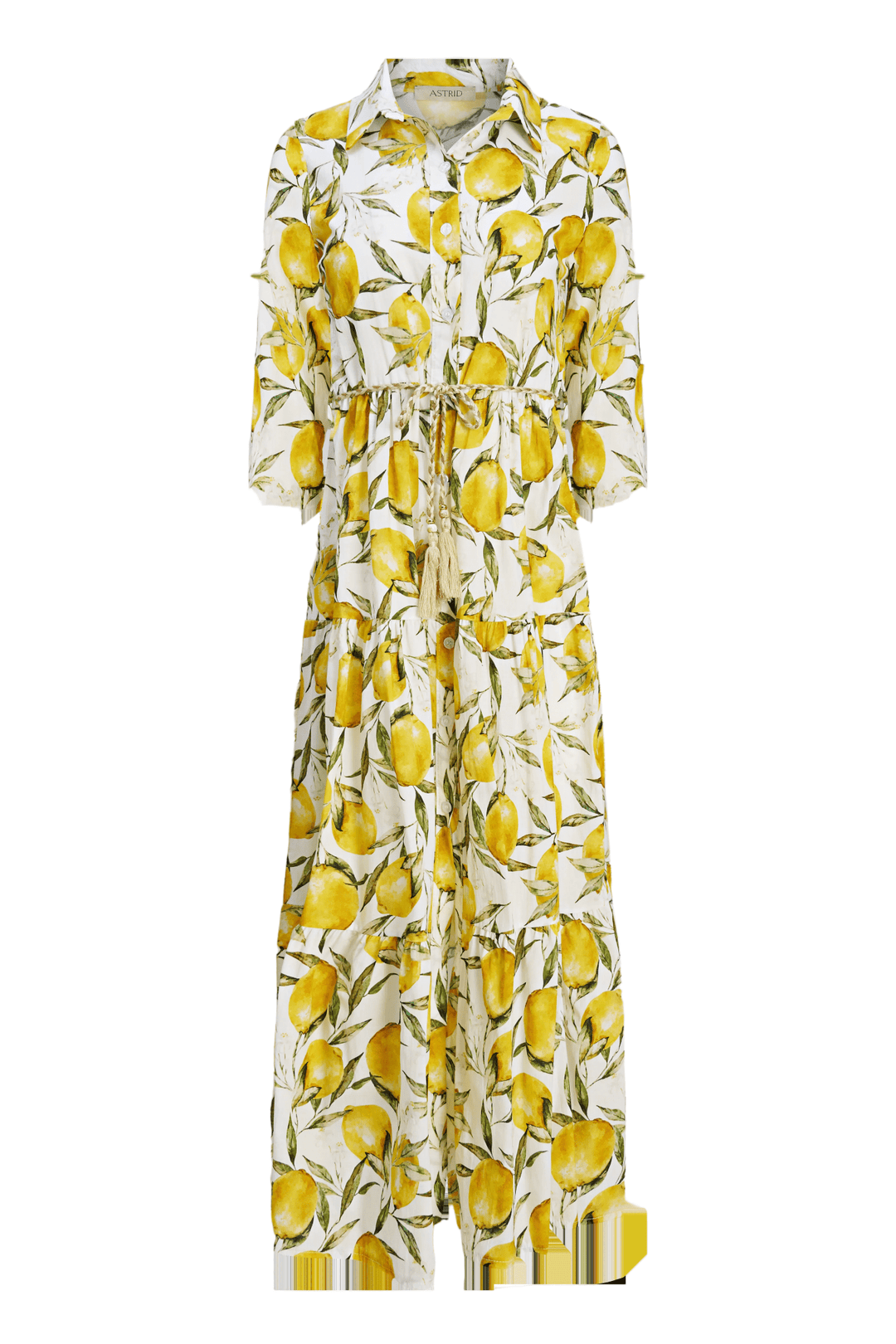 Astrid Molly Dress in Lemon Pattern - clever alice