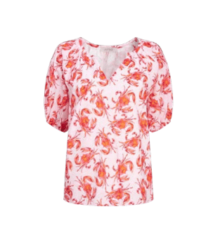 Astrid Social Top in Sea Pattern - clever alice