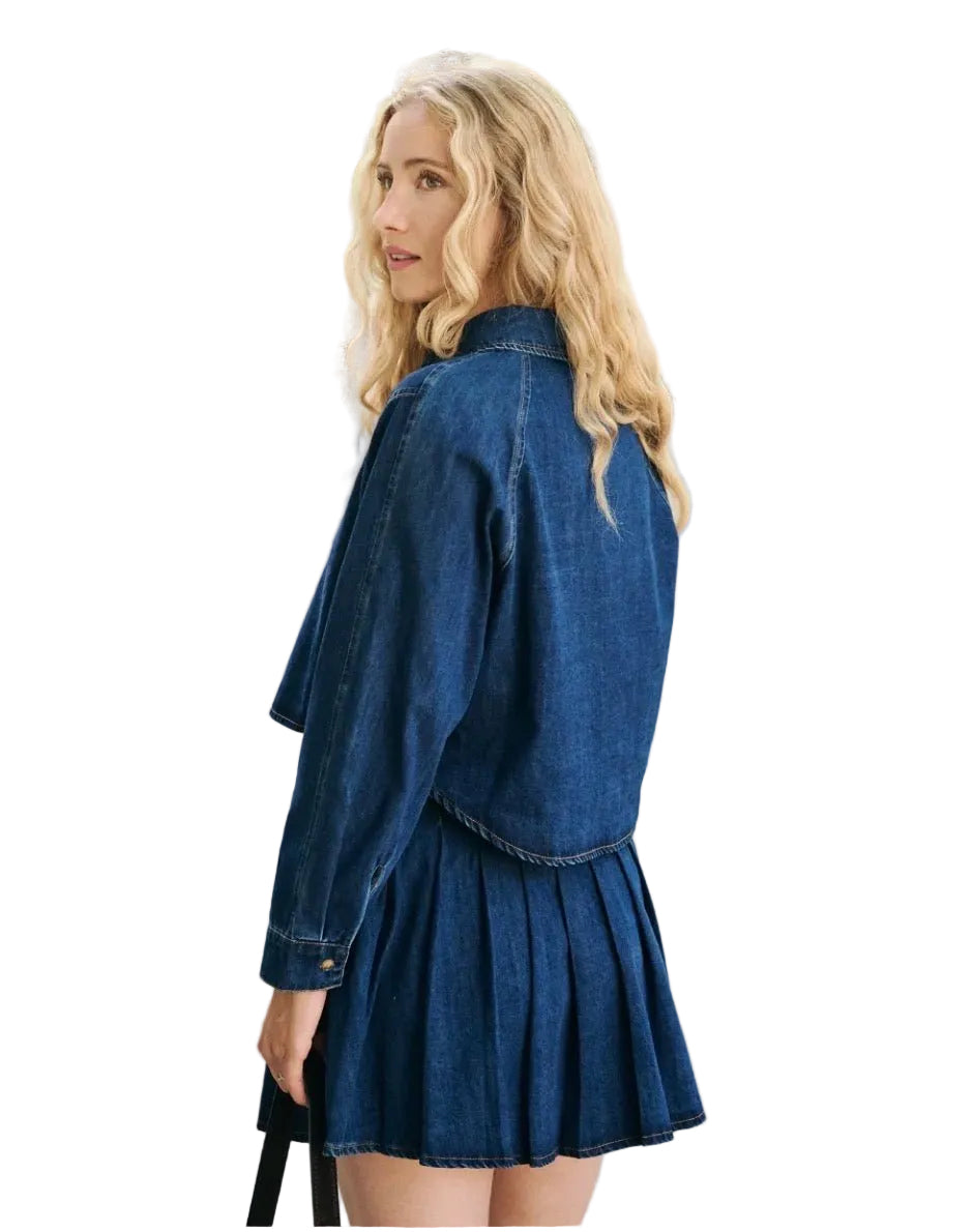 Clever Alice Amelie Denim Button Up - clever alice