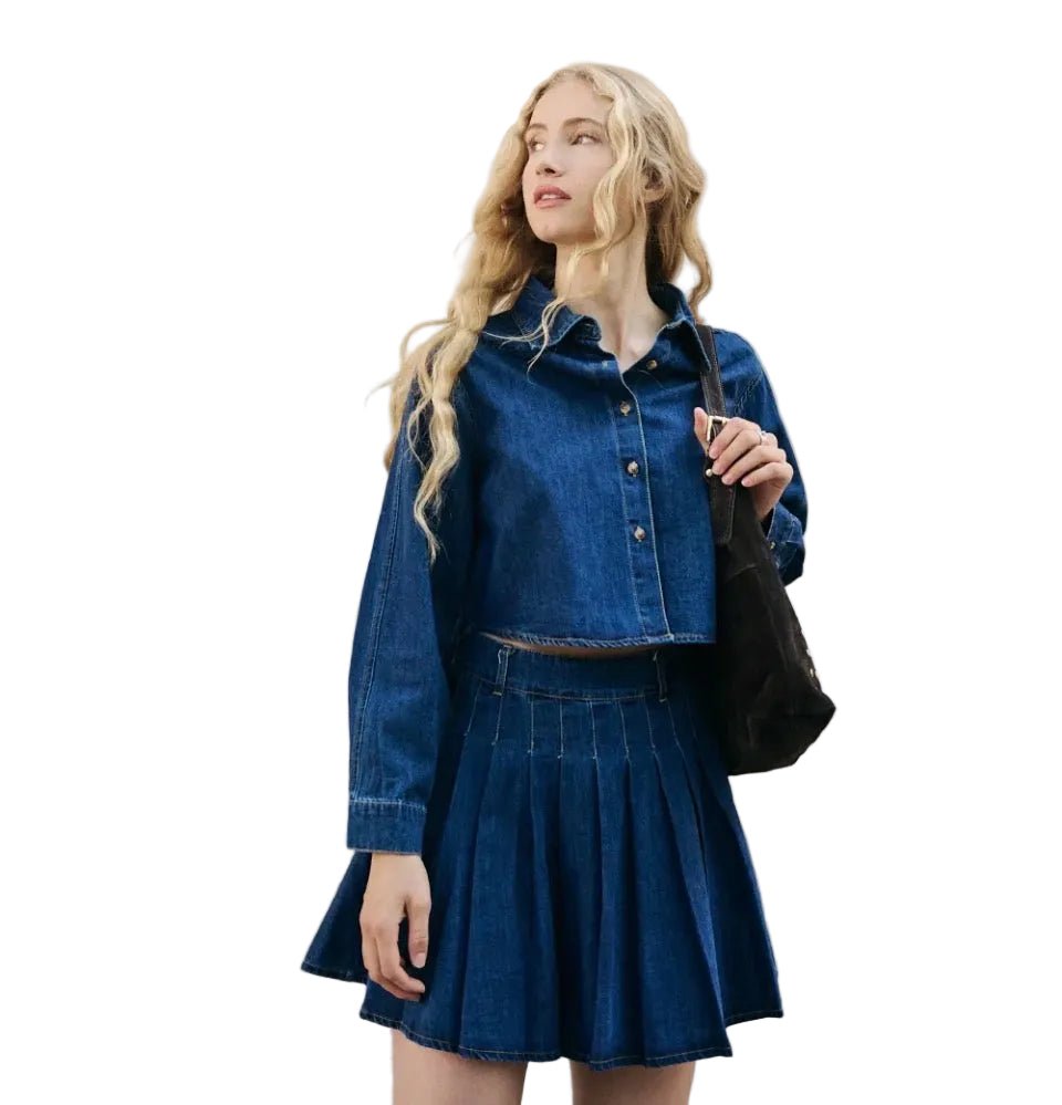 Clever Alice Amelie Denim Button Up - clever alice