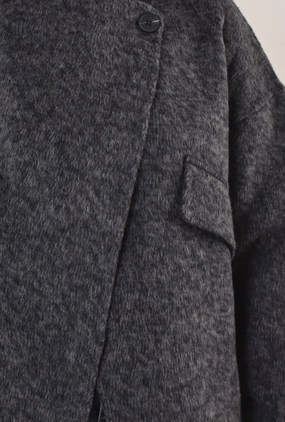 Clever Alice Asymmetric Button Coat - clever alice