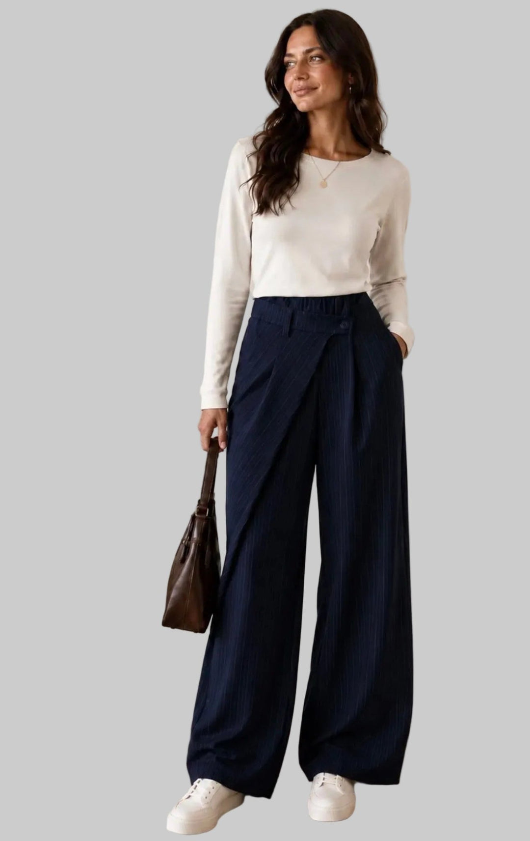 Clever Alice Asymmetric Pleated Trouser - clever alice