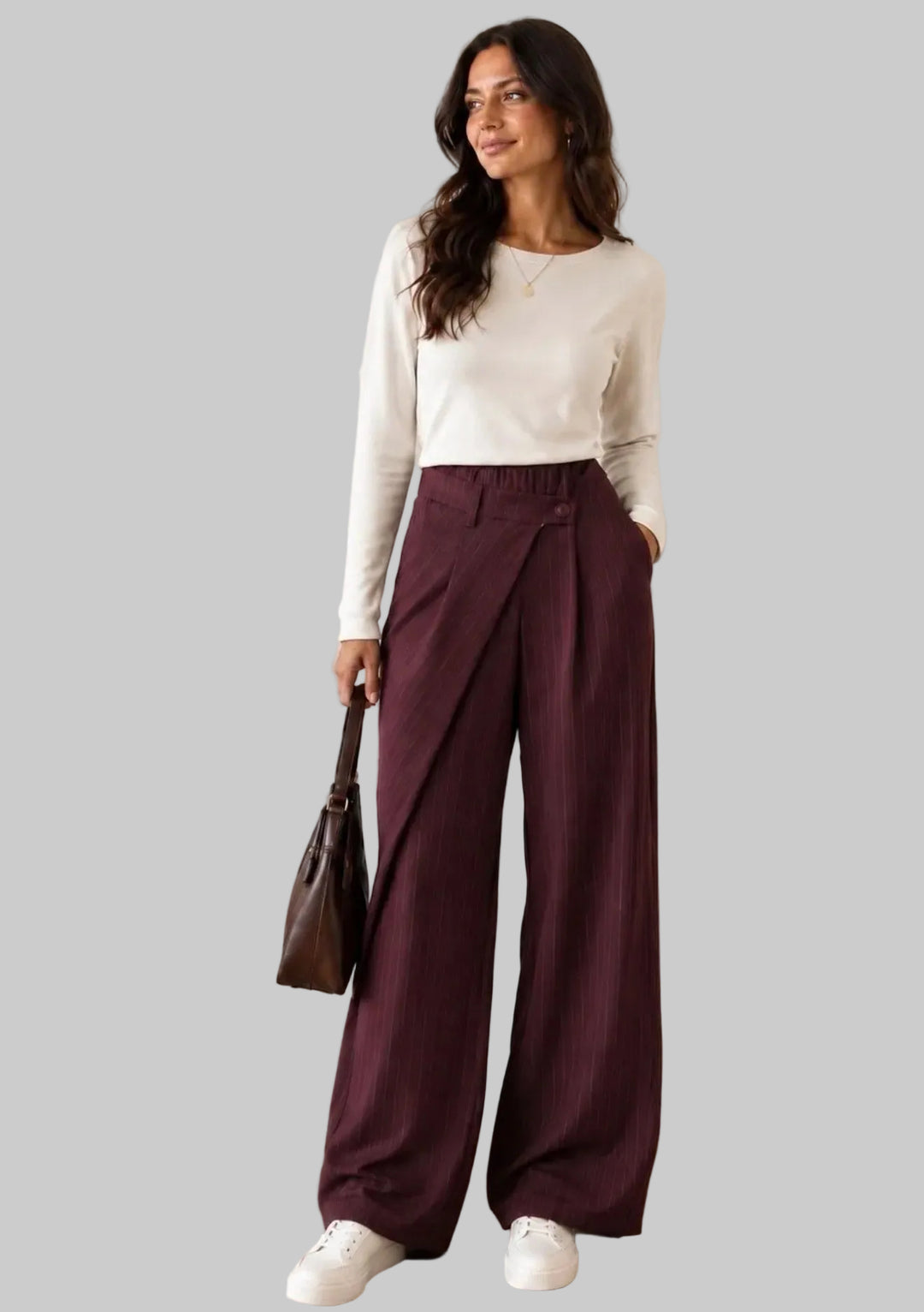 Clever Alice Asymmetric Pleated Trouser - clever alice
