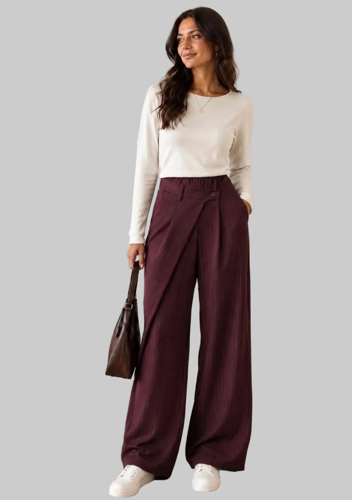 Clever Alice Asymmetric Pleated Trouser - clever alice