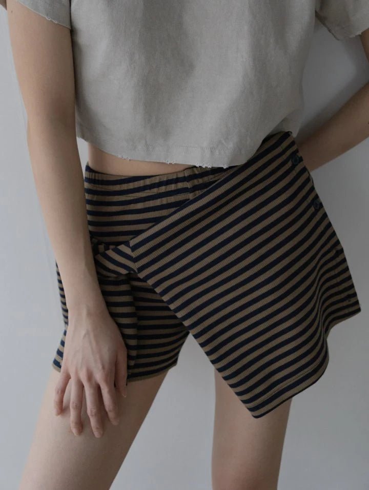 Clever Alice Bordered Stripe Shorts - clever alice