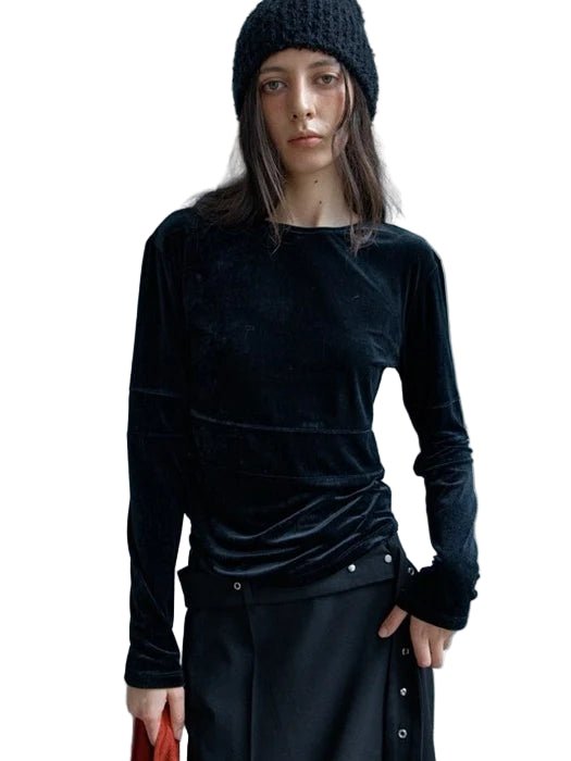 Clever Alice Carly Velvet Tee - clever alice