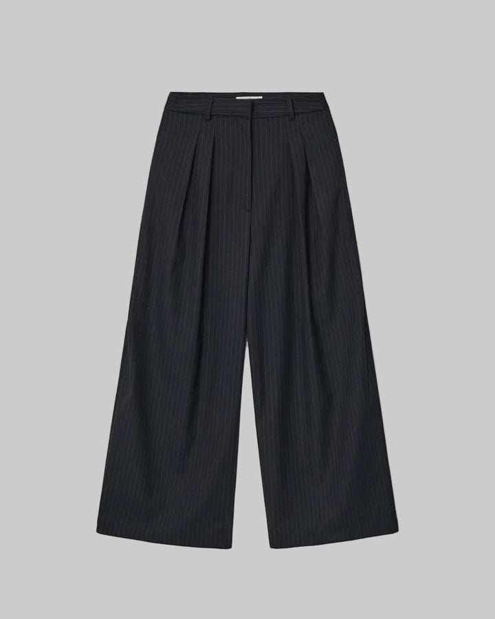 Clever Alice Curved Wide Stripe Pants - clever alice