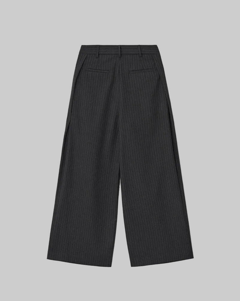 Clever Alice Curved Wide Stripe Pants - clever alice