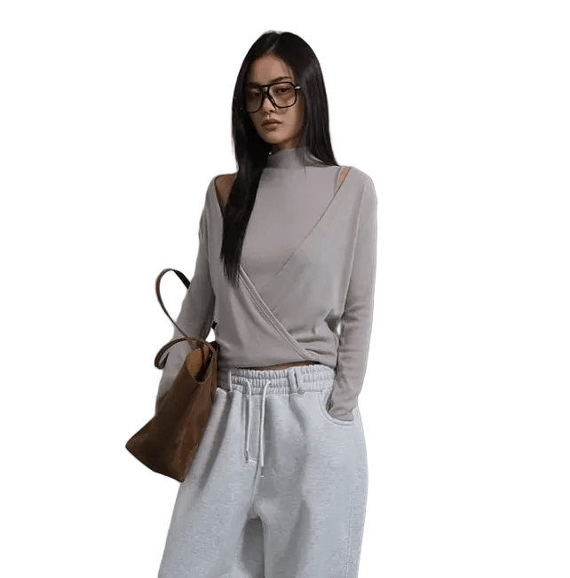 Clever Alice Double Layer Turtleneck Tee - clever alice