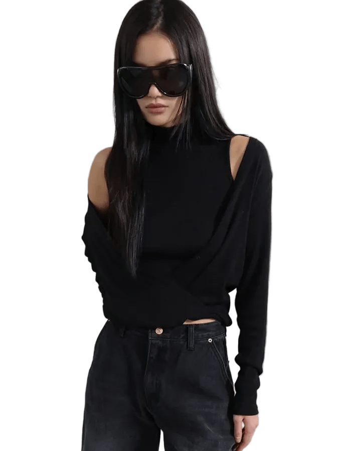 Clever Alice Double Layer Turtleneck Tee - clever alice