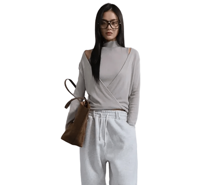 Clever Alice Double Layer Turtleneck Tee - clever alice