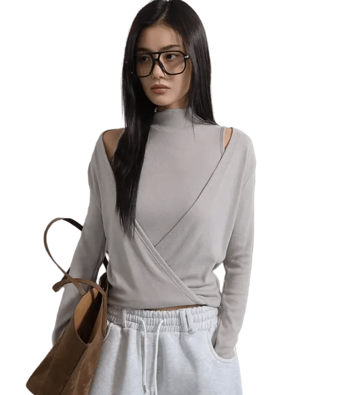 Clever Alice Double Layer Turtleneck Tee - clever alice