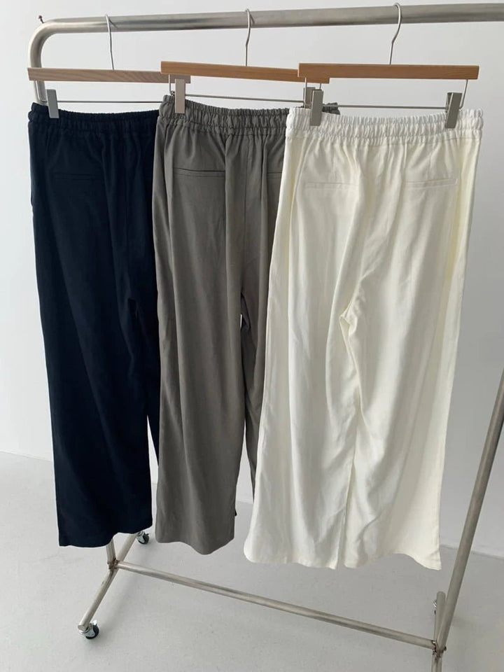 Clever Alice Easy Linen Banding Pants - clever alice