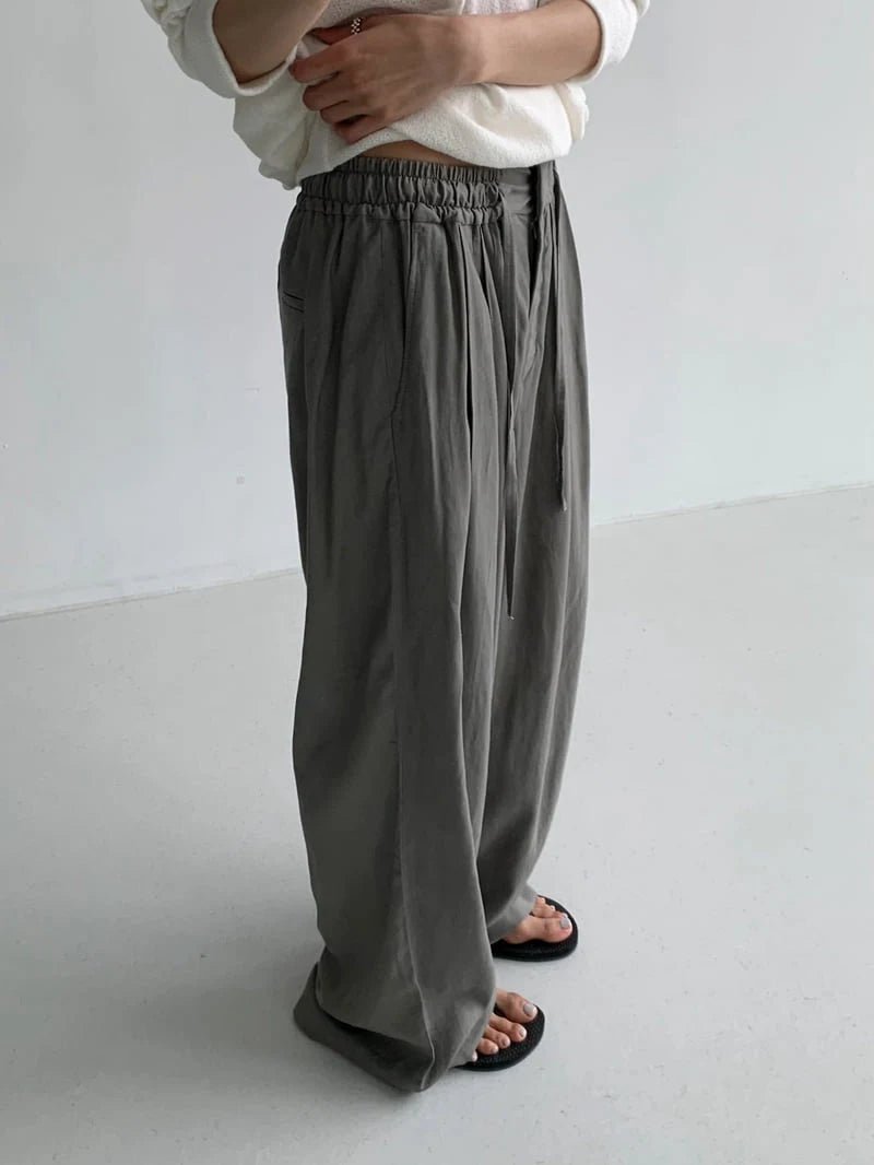 Clever Alice Easy Linen Banding Pants - clever alice