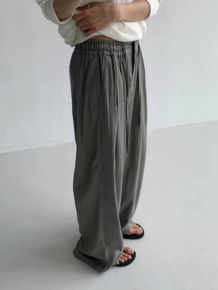 Clever Alice Easy Linen Banding Pants - clever alice