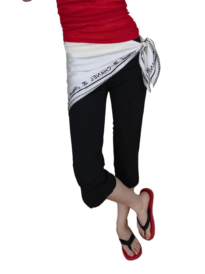 Clever Alice Elastic Waist Slim Capri Pants - clever alice