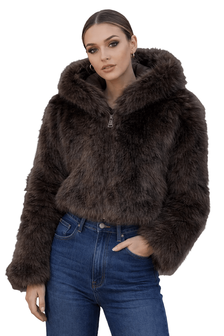 Clever Alice Faux Fur Hoodie - clever alice