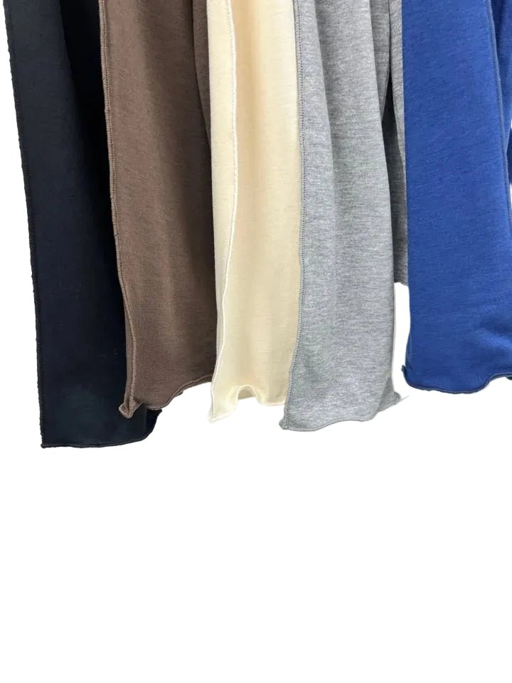 Clever Alice Fleece Wave Half Turtleneck Tee - clever alice