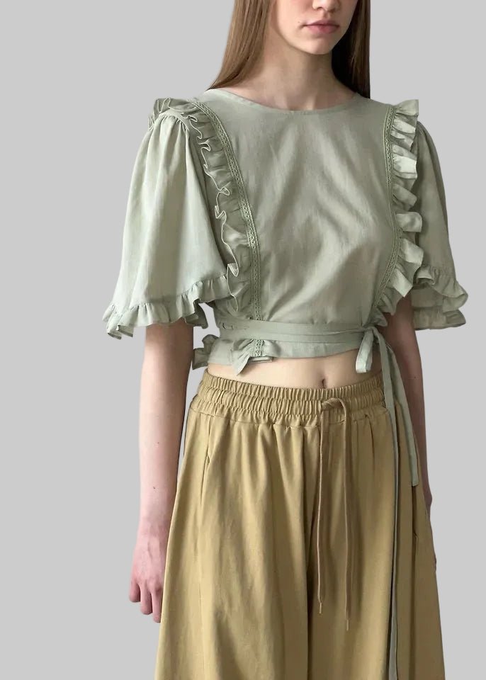 Clever Alice Frill Blouse - clever alice