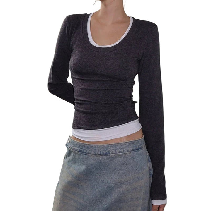 Clever Alice Hairy Color Angora Tee - clever alice