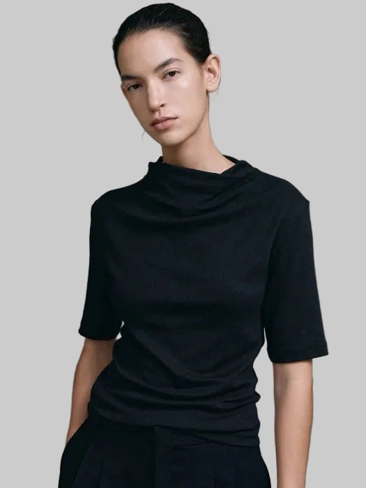 Clever Alice Half Turtleneck Hull Tee - clever alice