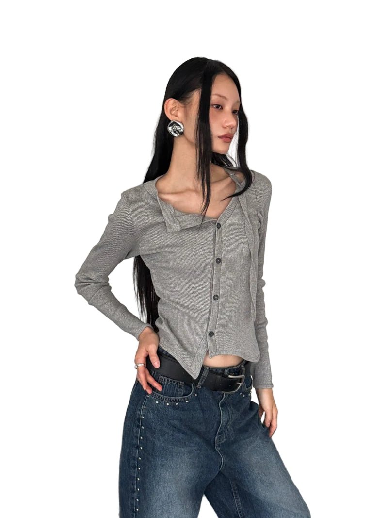 Clever Alice Jay D - Ring Ribbed Tee - clever alice