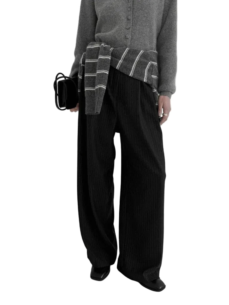 Clever Alice Jay Striped Wide Pants - clever alice