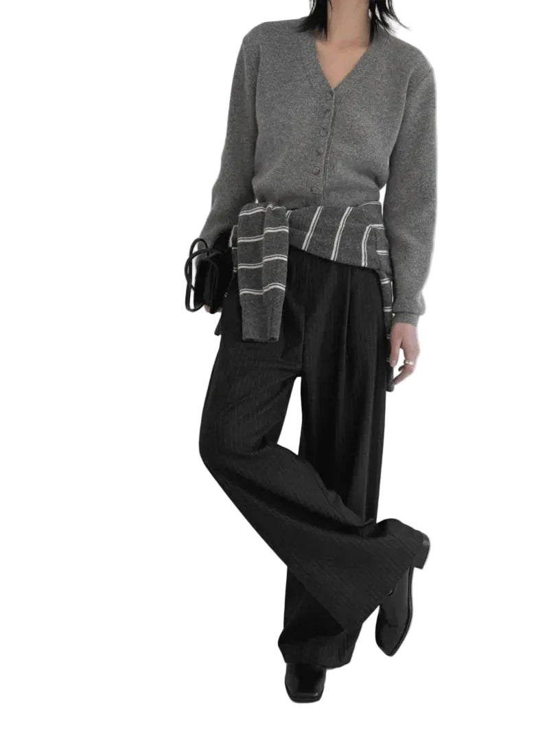 Clever Alice Jay Striped Wide Pants - clever alice