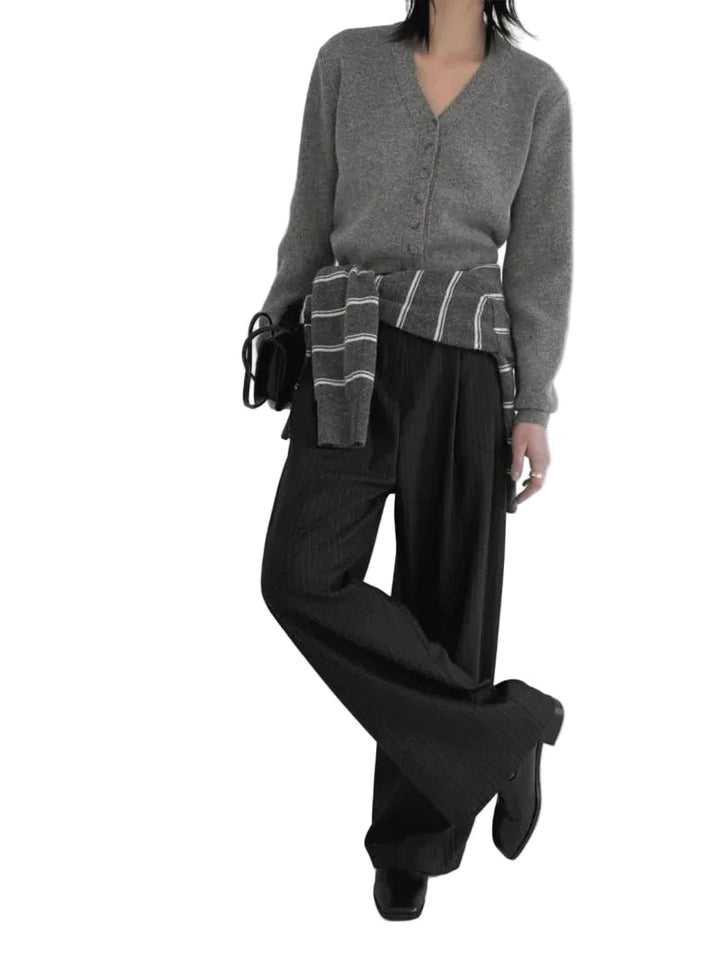 Clever Alice Jay Striped Wide Pants - clever alice