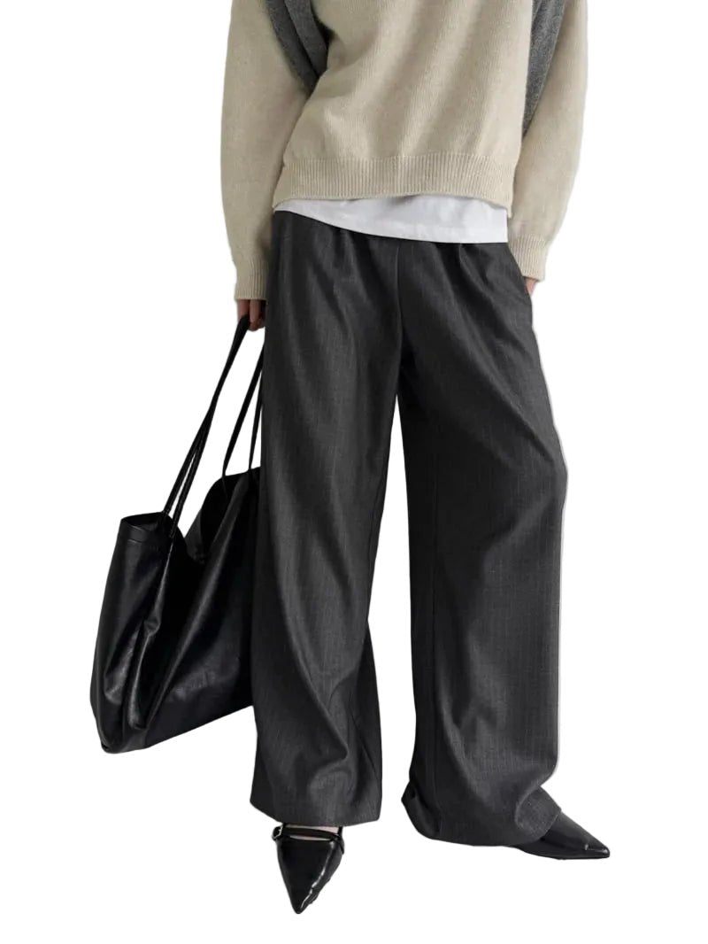 Clever Alice Jay Striped Wide Pants - clever alice