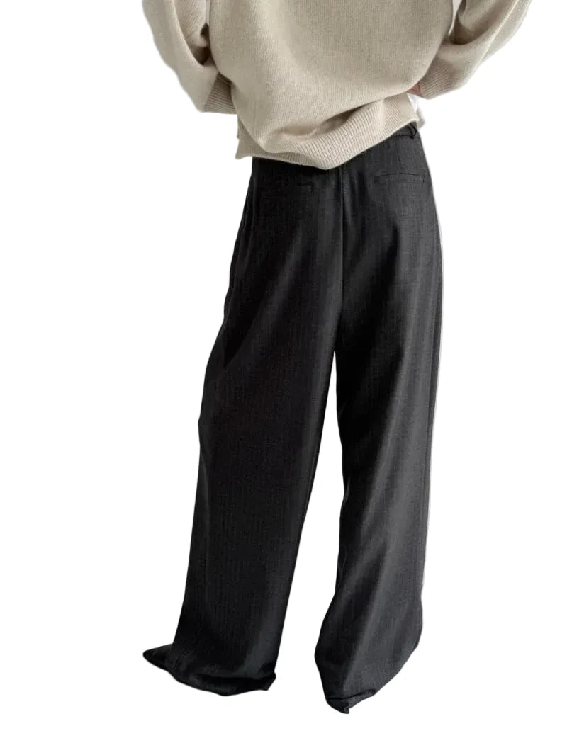 Clever Alice Jay Striped Wide Pants - clever alice