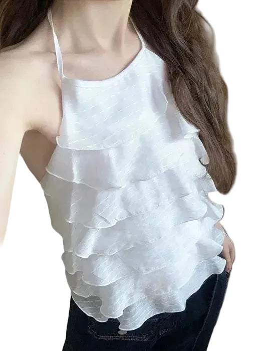Clever Alice Jazz Halter Top Blouse - clever alice